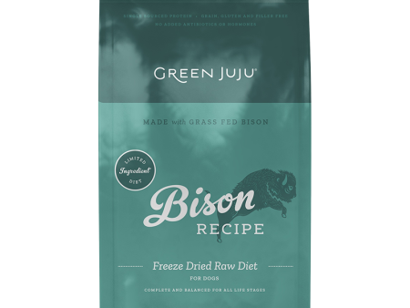 Green Juju Freeze-Dried Dog Food - Bison Recipe 14oz bag Discount