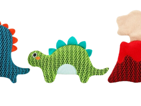 Hugsmart Dinosaur Land - Dino Buds Plush Dog Toys Fashion