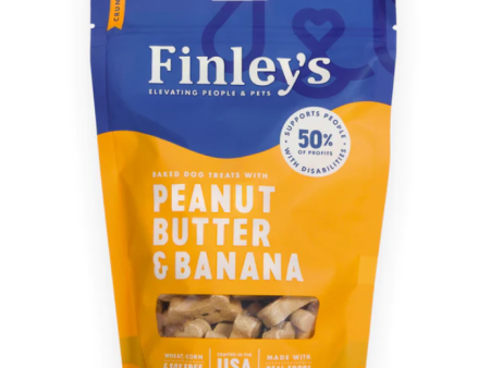 Finley s Dog Biscuits Peanut Butter Banana 12oz Bag Online Sale