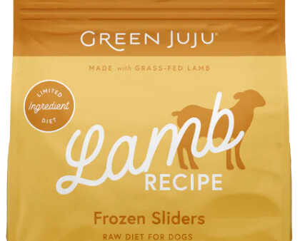 Green Juju Frozen Dog Food - Lamb Recipe Sliders 3lb Bag Supply